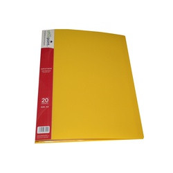 OfficePoint Display Book 20 Pocket  US20 Yellow