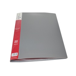 OfficePoint Display Book 20 Pocket 20PK US20 Gray