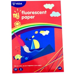 VEDA PAD FLUORSCENT A4 80GSM 50SHT