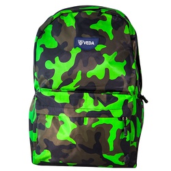 Veda Camo School Bag BGL-008 Green