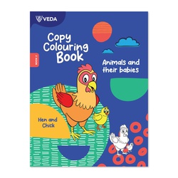 VEDA COLOURING BOOK ANIMALS AND THEIR BABIES