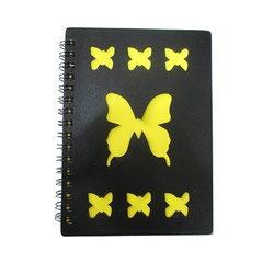 Officepoint  Side Spiral Butterfly Notebook SP6460 A6