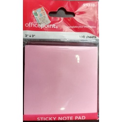 Officepoint Fluorescent Sticky Notes SN33B 3X3