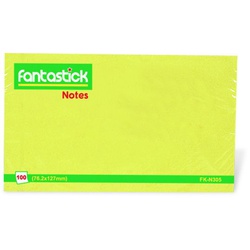 Fantastick Sticky Notes Fluorescent  3X5 FK-N305-GNF
