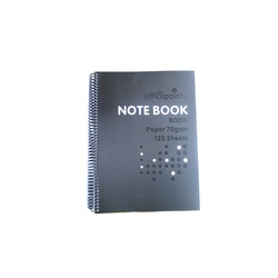 OfficePoint Spiral Notebook  70P6412 A6 Black