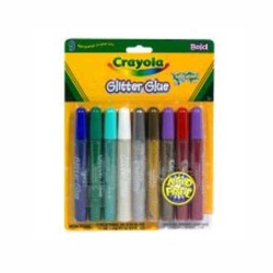 Crayola Washable Glitter Glue 9 Ct 69-3527