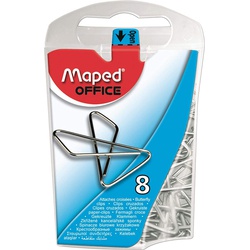 Maped Giant Butterfly Paper Nickel Clip Box of 100 347011