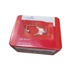 OfficePoint Cash Box  8'' 8878L Red