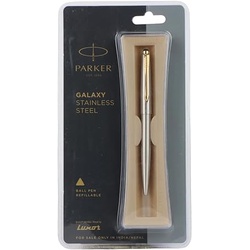 Parker Galaxy Stainless Steel Ball Pen Gold Clip 21