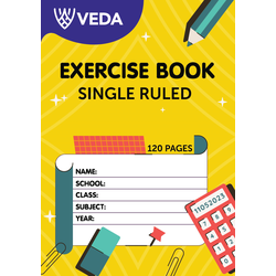 VEDA EXERCISE BOOK A5 120PG SINGLE RULED