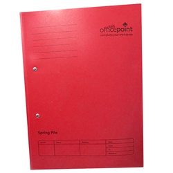 OfficePoint Spring File SGF01 Red