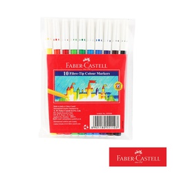 Faber Castell Pen Fibre Tip Colour Marker 10 Pieces