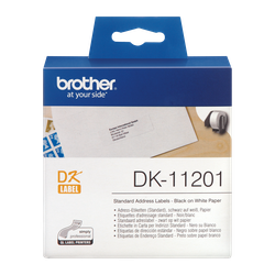 Brother Tape DK-11201 Black on White