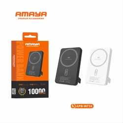Amaya APB-WF54 10000mAh 20W Wireless Power Bank White | Qi Fast Charge Kenya