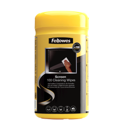 Fellowes Screen Wipes - 100 wipes 99703