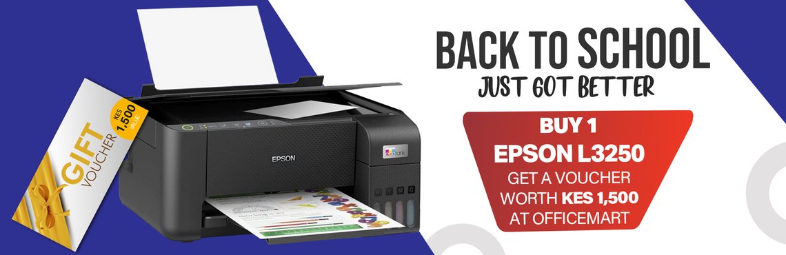 "Supercharge your printing game with the Epson L3250! 🚀 Grab a game-changing voucher worth 1500 at Officemart