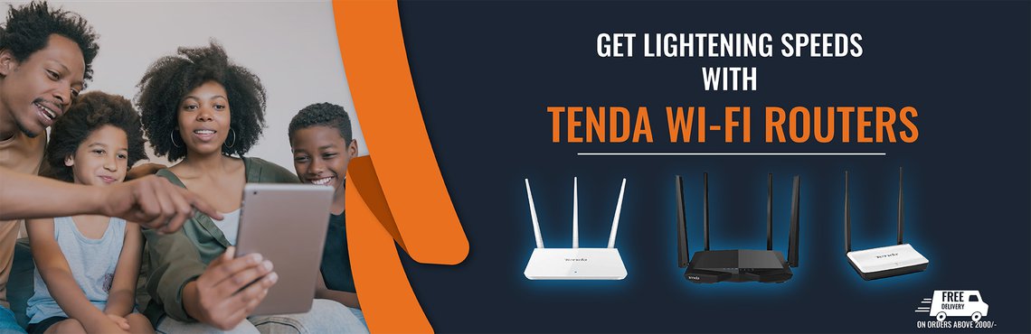 Say goodbye to dead spots and hello to full-bar signal strength with Tenda Wi-Fi routers.