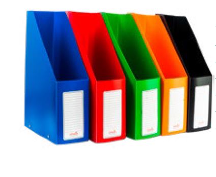 Officepoint File Rack Magazine PVC Folded DR28 Red | Office Mart