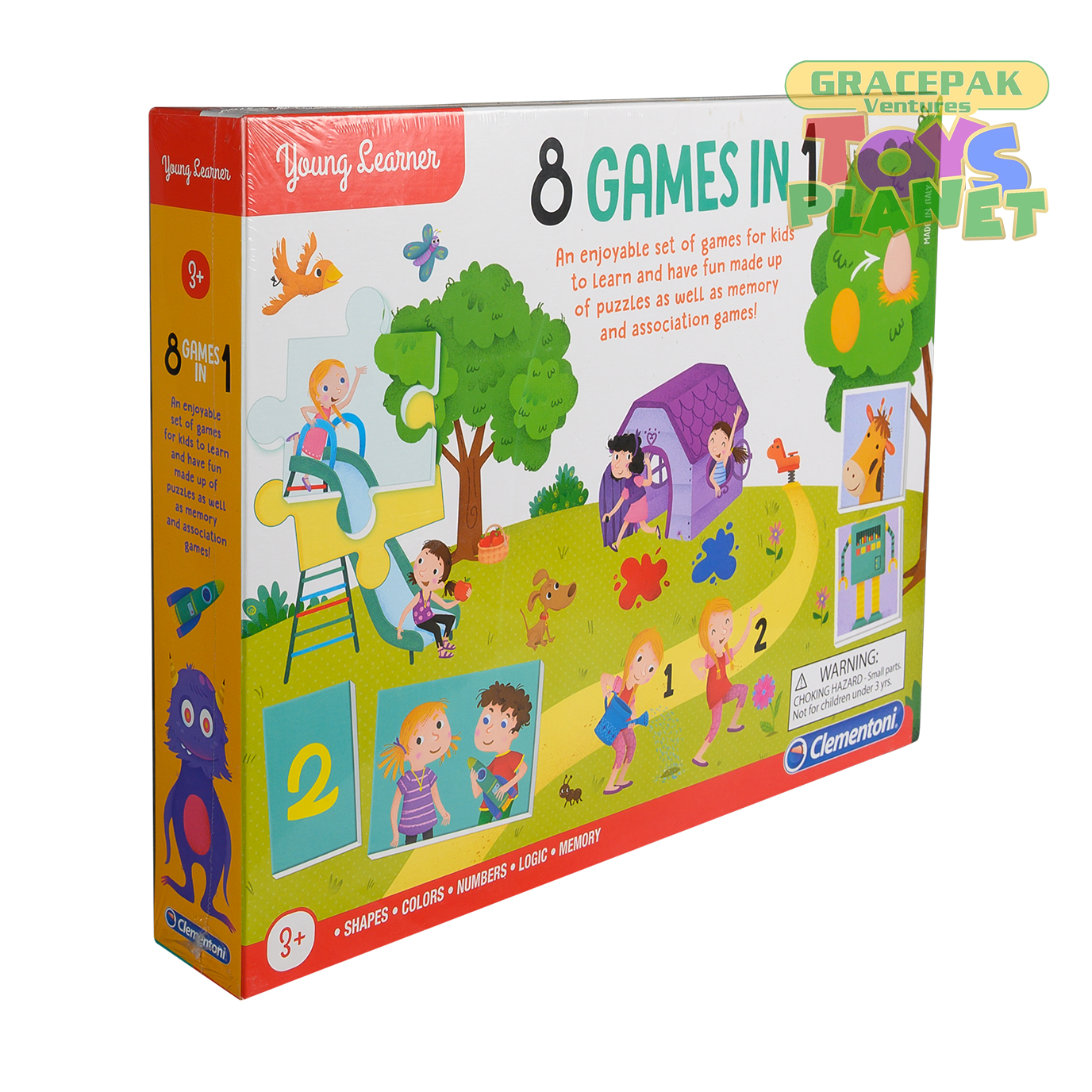 Clementoni 8 Games In 1 (Usa-Eng) 95030009 | Office Mart