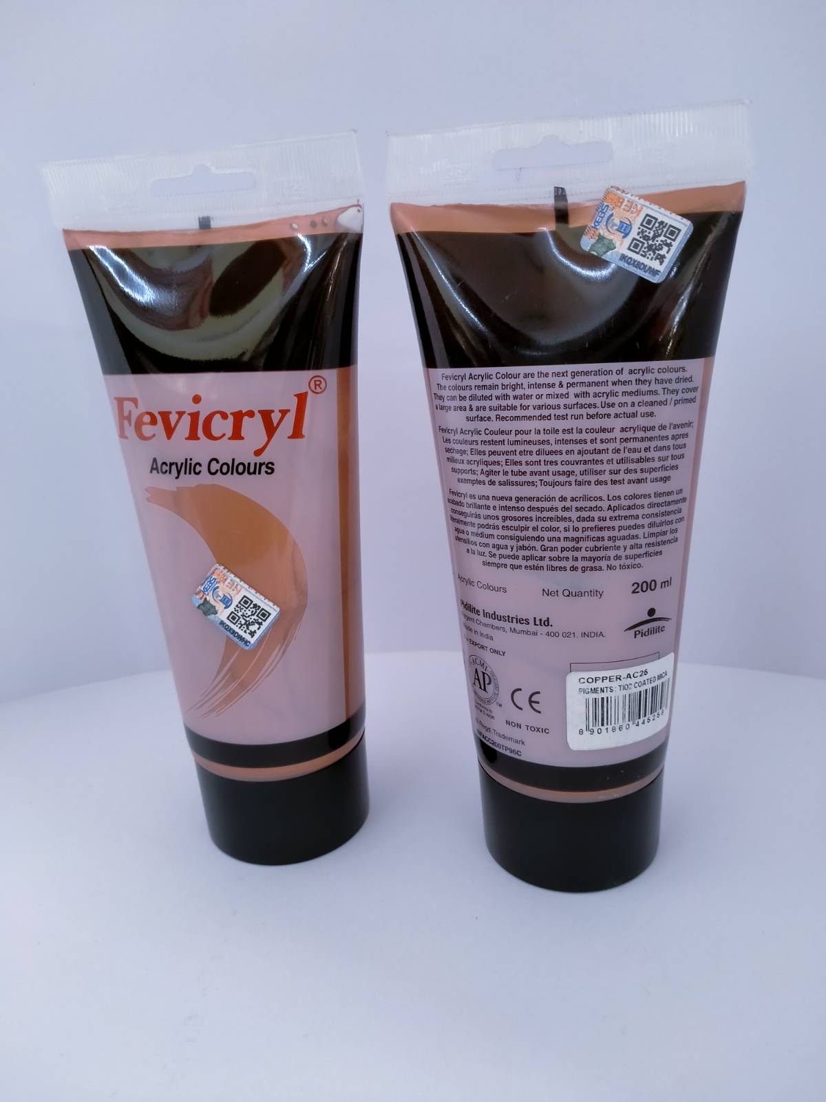 Fevicryl Acrylic Paint Copper 200ml Metallic Accents for Unique