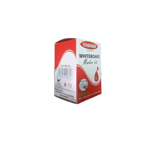 YOSOGO INK W/BOARD MARKER 30CC RED | Office Mart