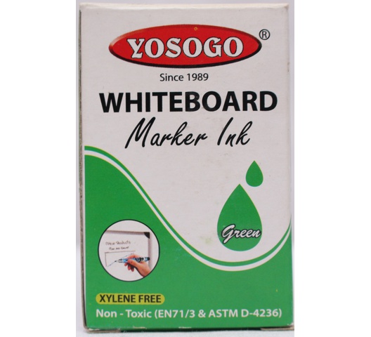 YOSOGO INK W/BOARD MARKER 30CC GREEN | Office Mart