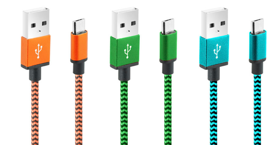 CliPtec Micro USB Cable OCC106 Blue | Office Mart