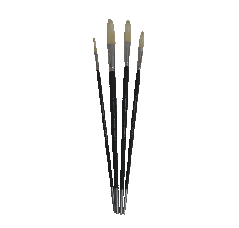 Officepoint Prostroke Bristle Long Filbert Brush 2FBL Office Mart